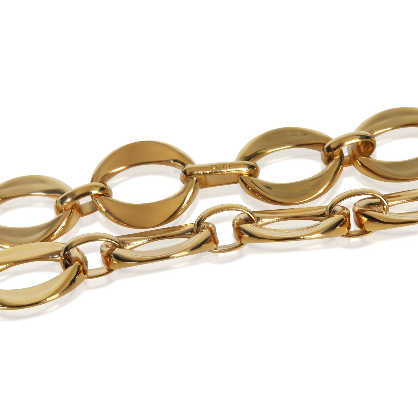 Chanel Gold-Plated   Oval Link Choker Necklace