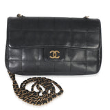 Chanel Black Quilted Lambskin Mini Chocolate Bar Flap Bag