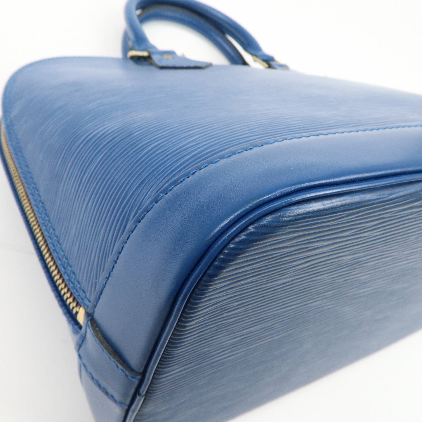 Louis Vuitton Epi Alma Hand Bag Shoulder Bag Toledo Blue M52145