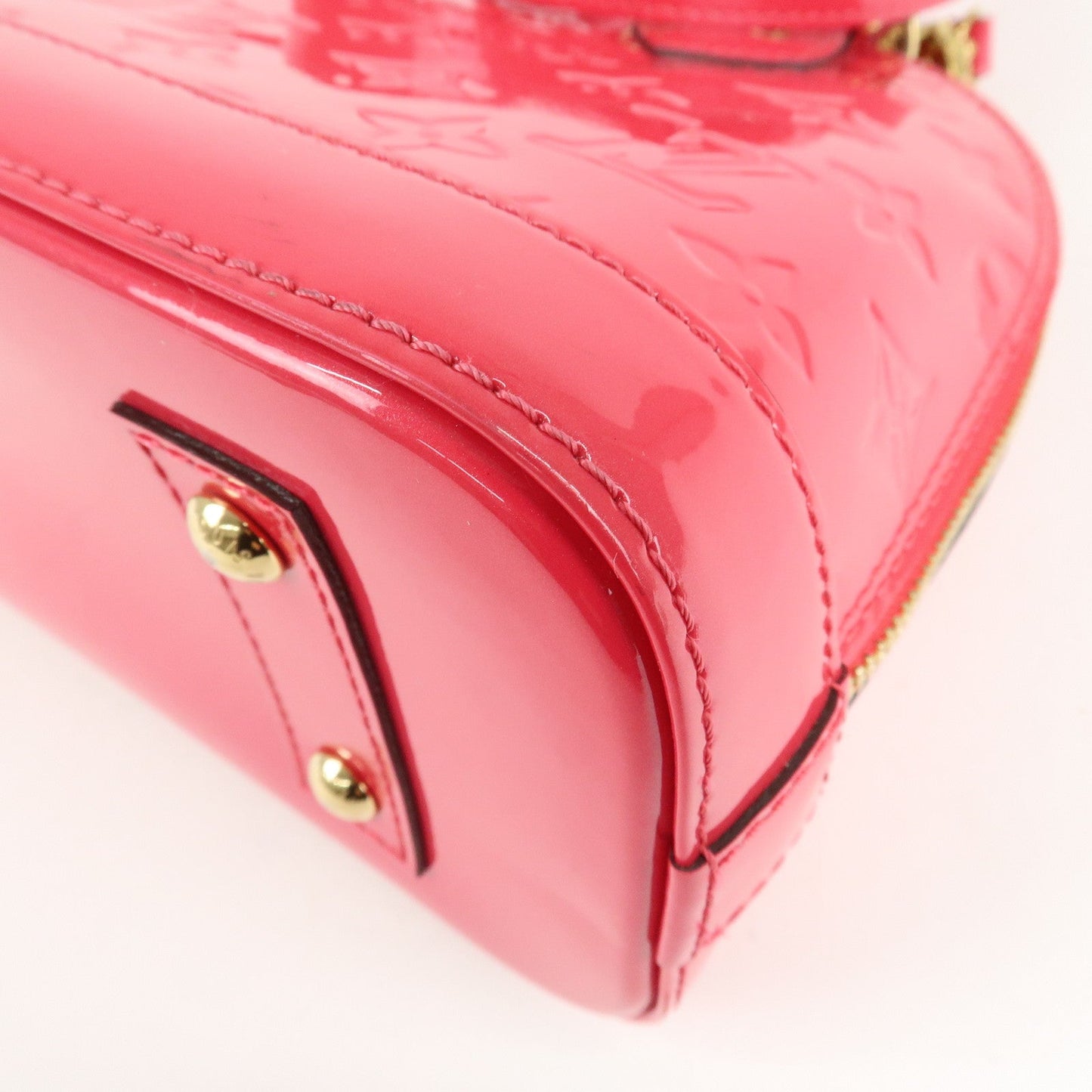 Louis Vuitton Monogram Vernis Alma BB 2Way Bag Rose Indien M91771
