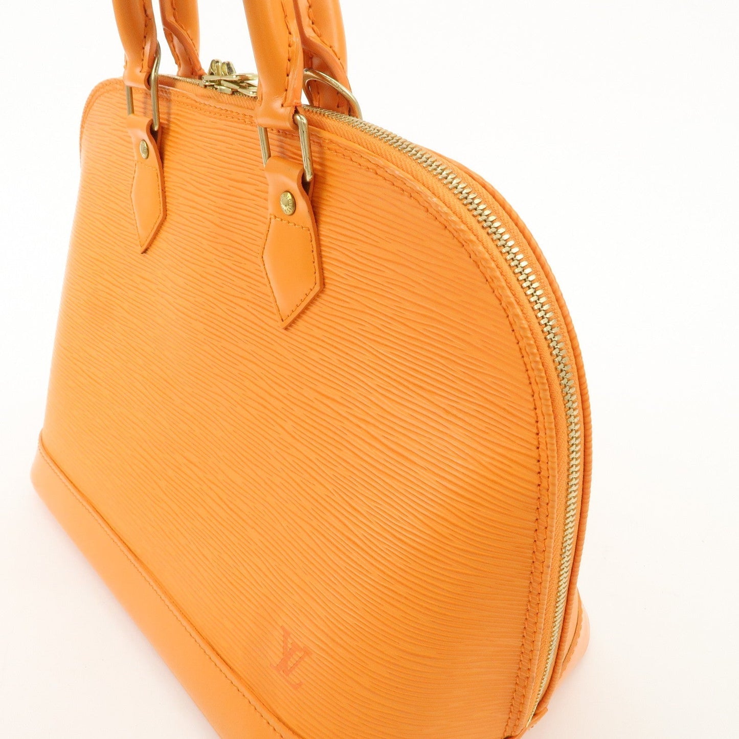Louis Vuitton Epi Alma Hand Bag Mandarin Orange M5124H