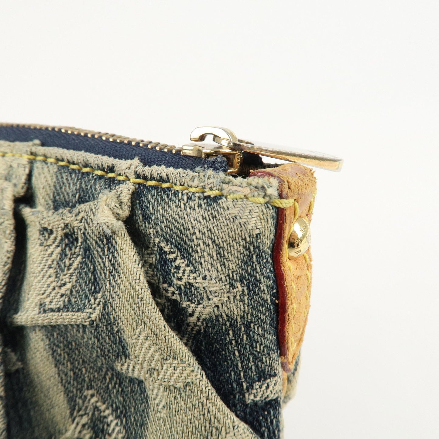 Louis Vuitton Monogram Denim Trousse Raye Pouch Blue M95335