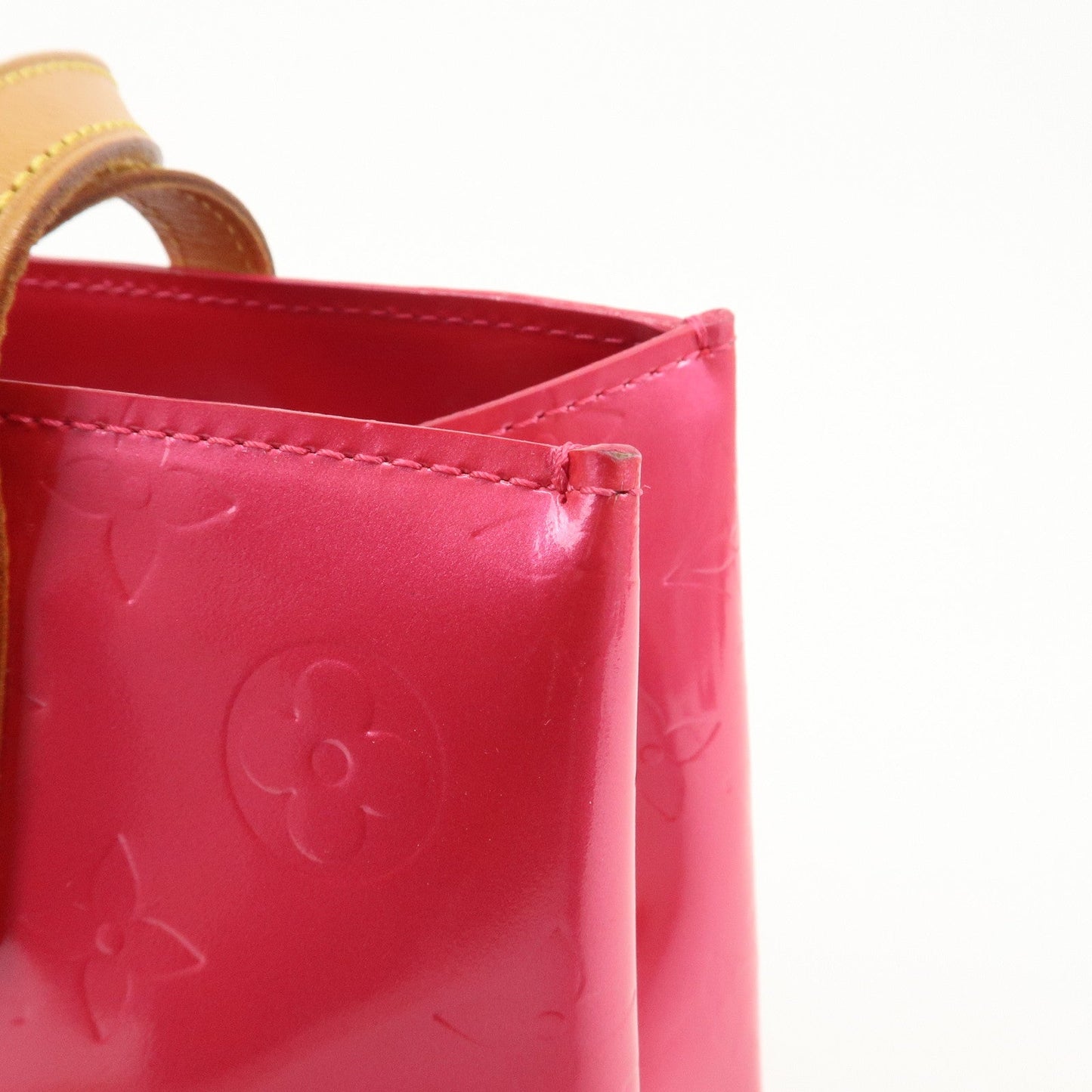 Louis Vuitton Monogram Vernis Lead PM Hand Bag Pink M91221