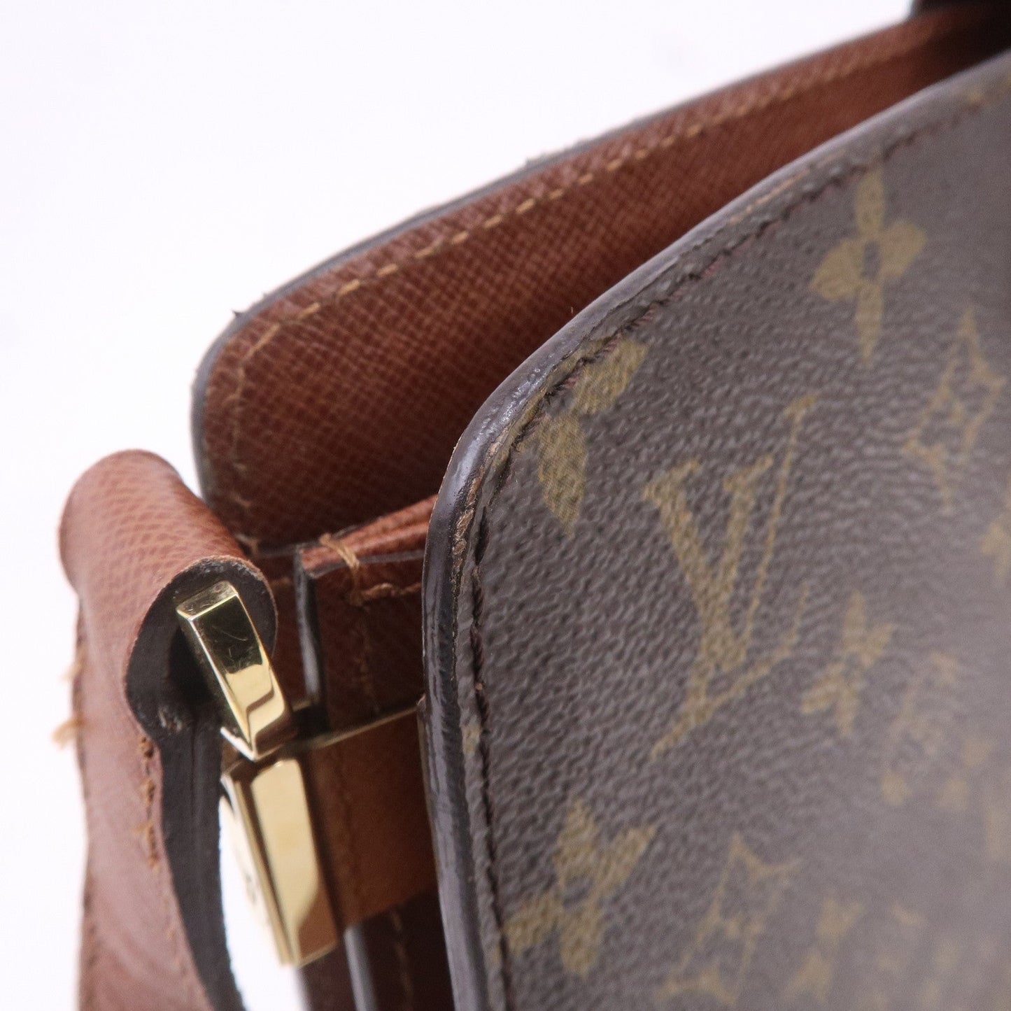 Louis Vuitton Monogram Courcelles Shoulder Bag Brown M51375