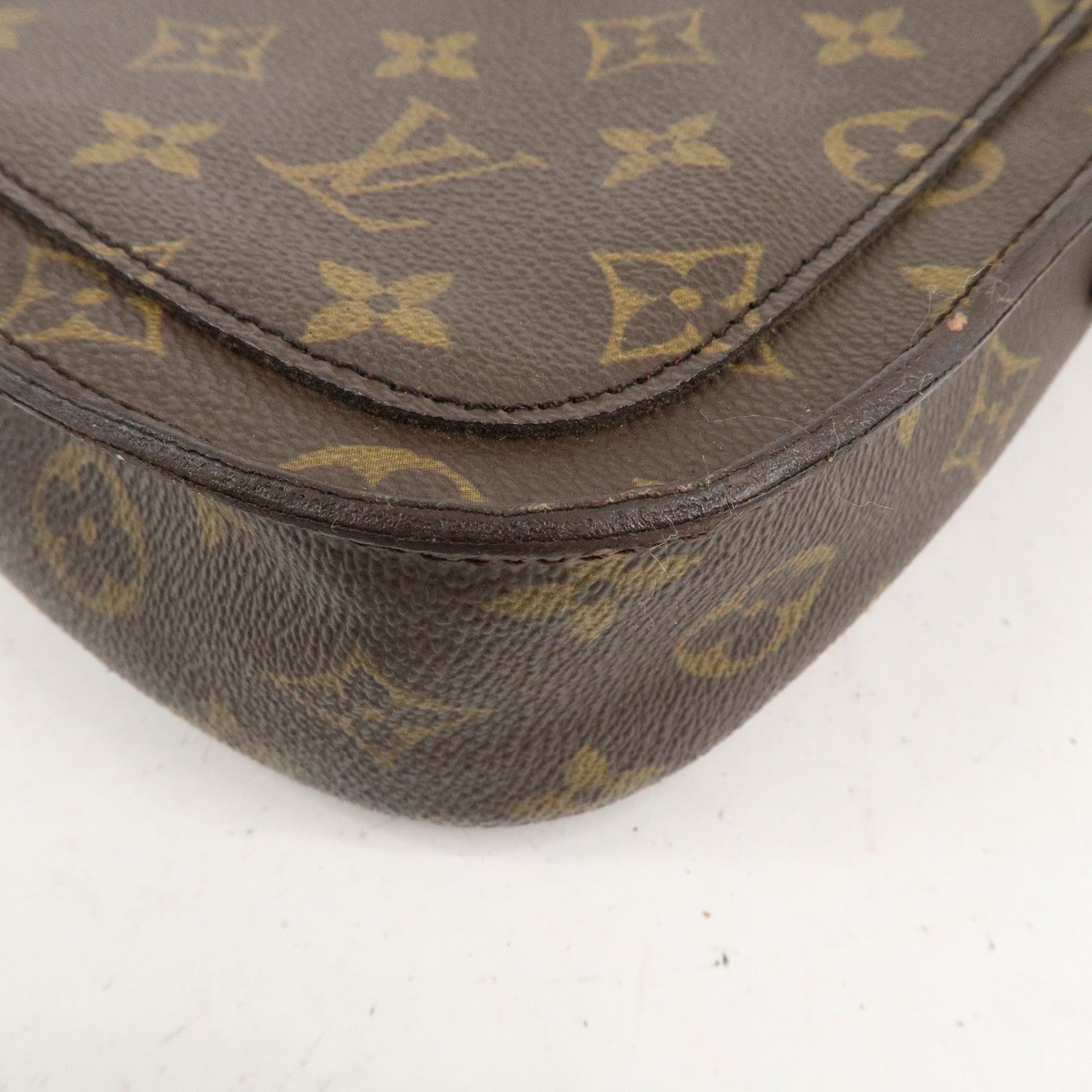 Louis Vuitton Monogram Saint Cloud MM Shoulder Bag Brown M51243