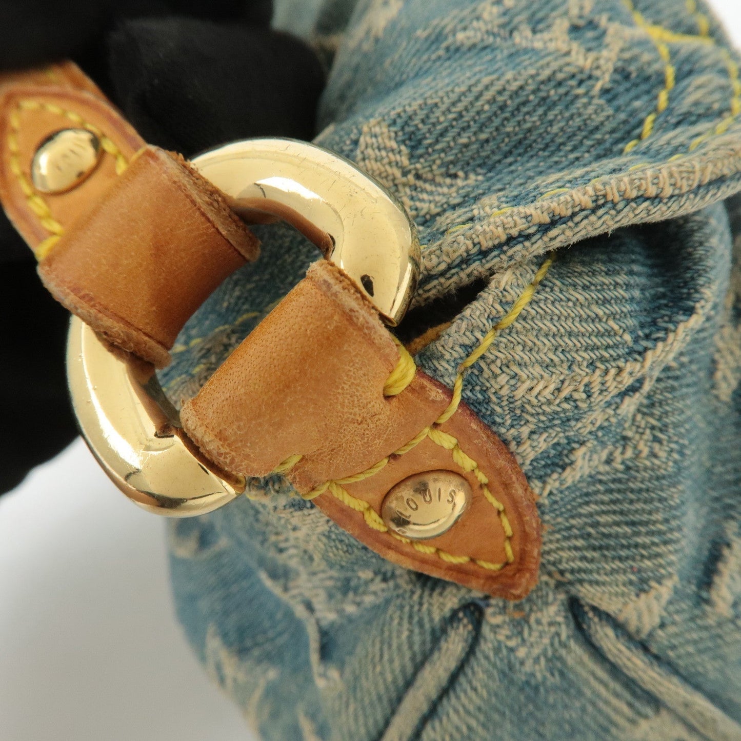 Louis Vuitton Monogram Denim Mini Pleaty Shoulder Bag M95050