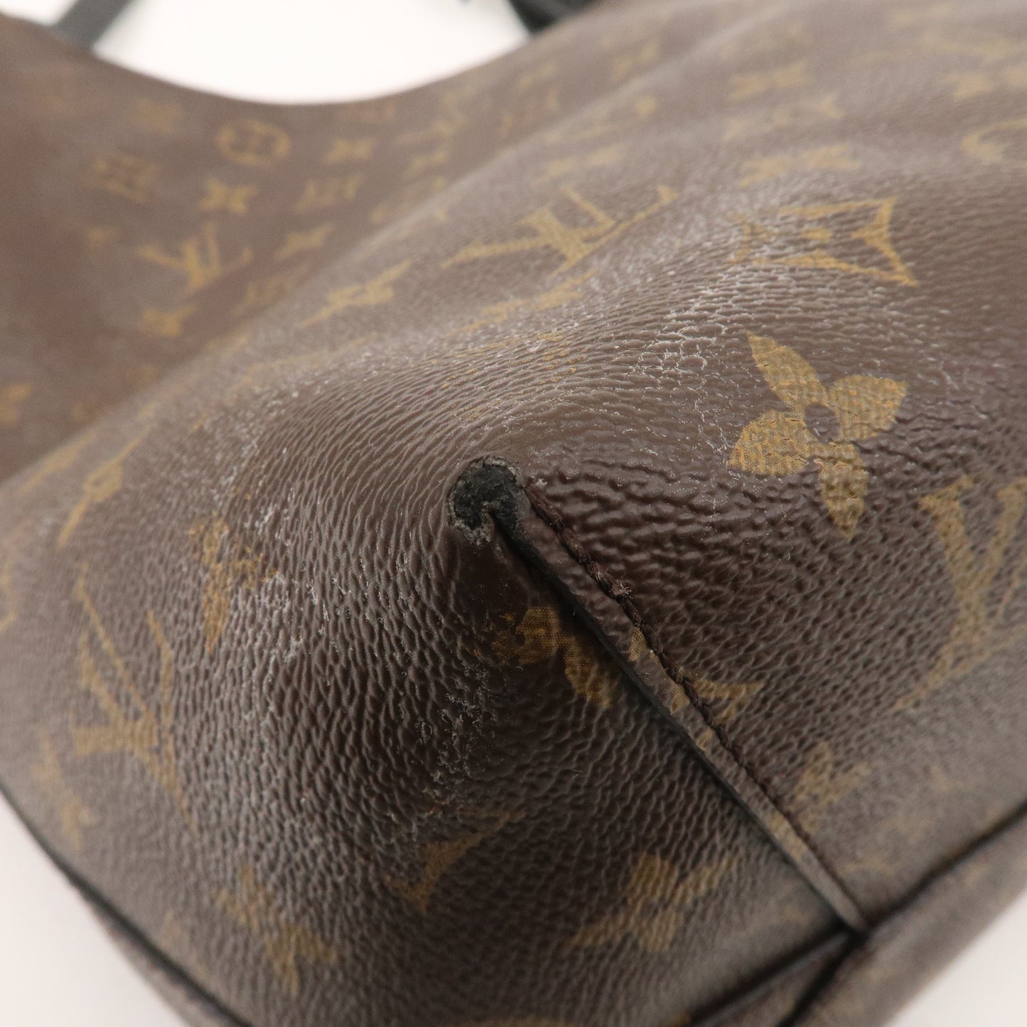 Louis Vuitton Monogram Flower Hobo Shoulder Bag Brown M43545