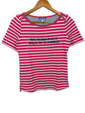 Burberry Blue Label Striped Logo Top