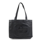 CHANEL COCO Mark Calf Leather Tote Bag Shoulder Bag Black