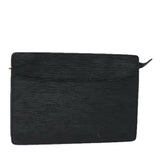 Louis Vuitton Epi Pochette Homme Clutch Bag Black Noir