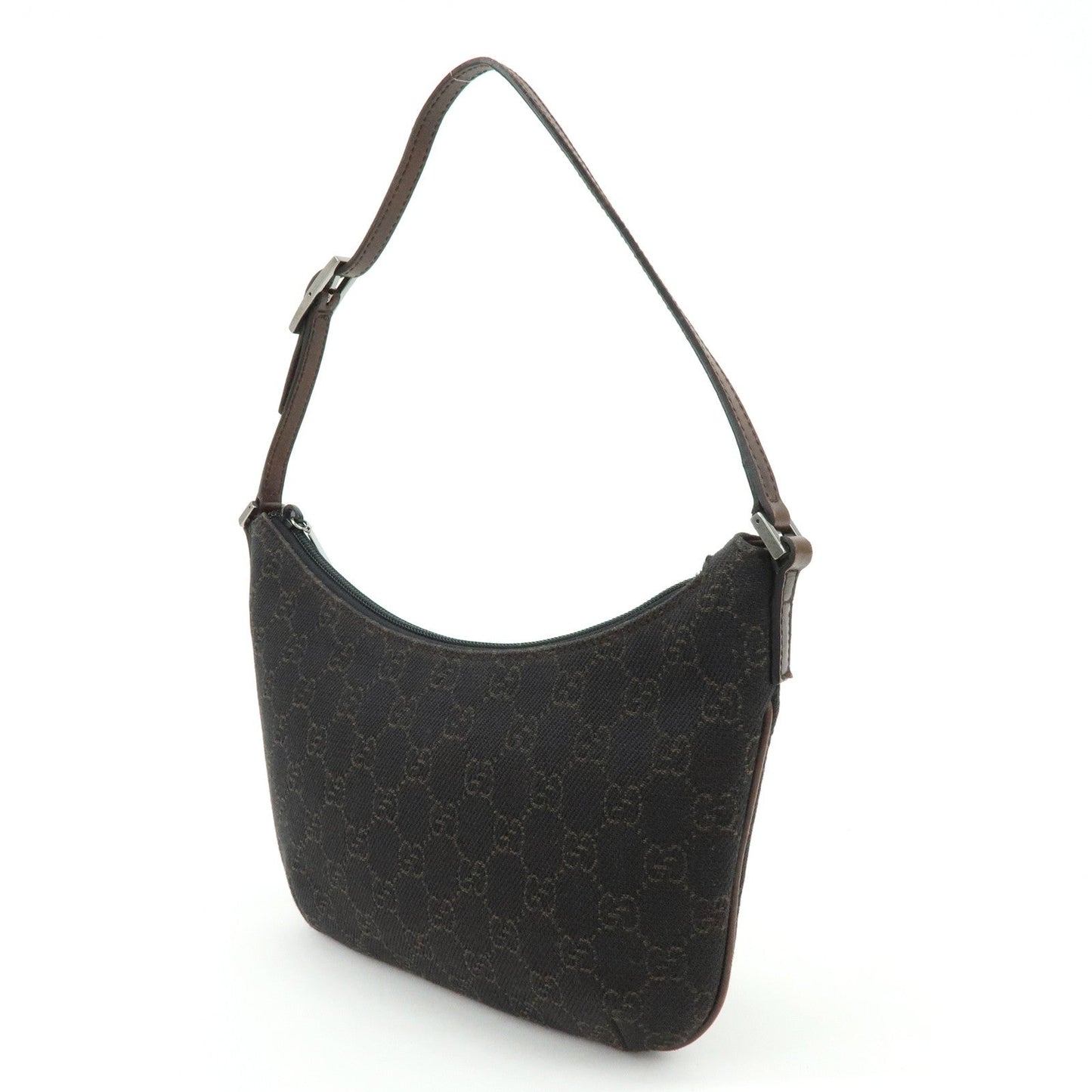GUCCI GG Monogram Canvas Leather Hand Bag Shoulder Bag Brown 32160