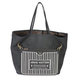 Louis Vuitton Black Grained Leather Reversible Inside Out Neverfull MM