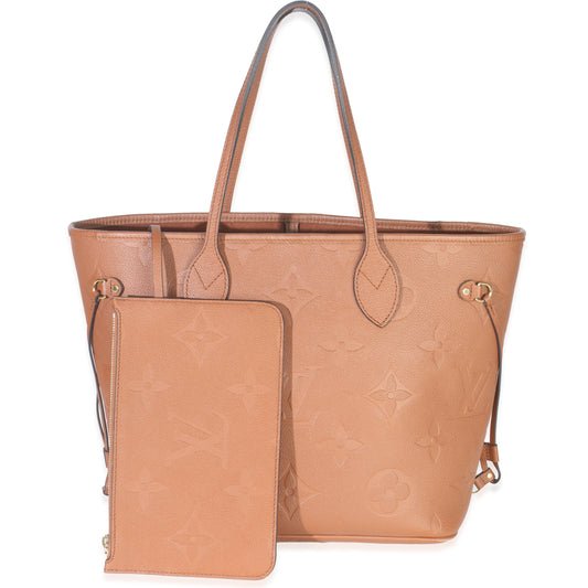 Louis Vuitton Cognac Empreinte Monogram Giant Neverfull MM
