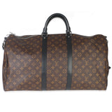 Louis Vuitton Monogram Macassar Canvas Keepall Bandouliere 55