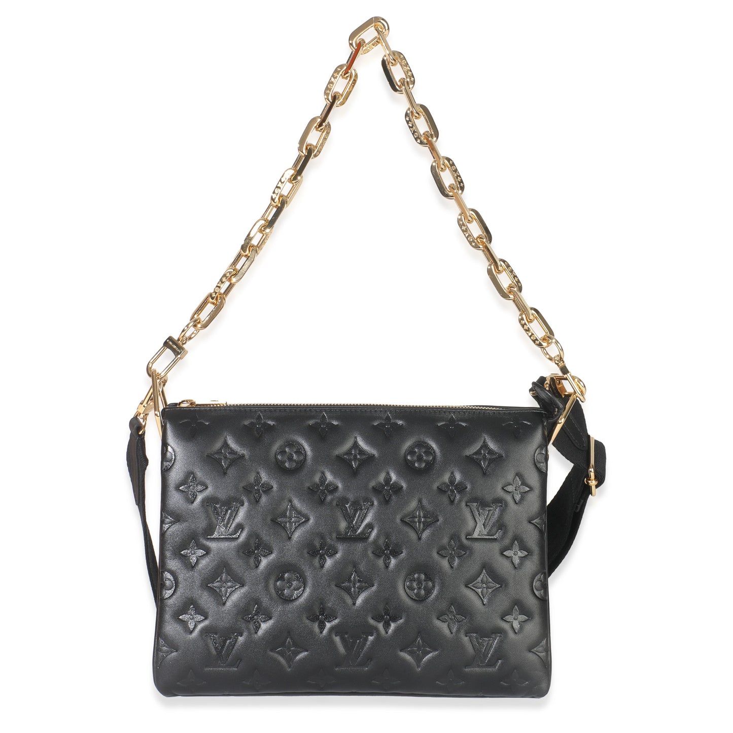 Louis Vuitton Black Monogram Puffy Coussin PM