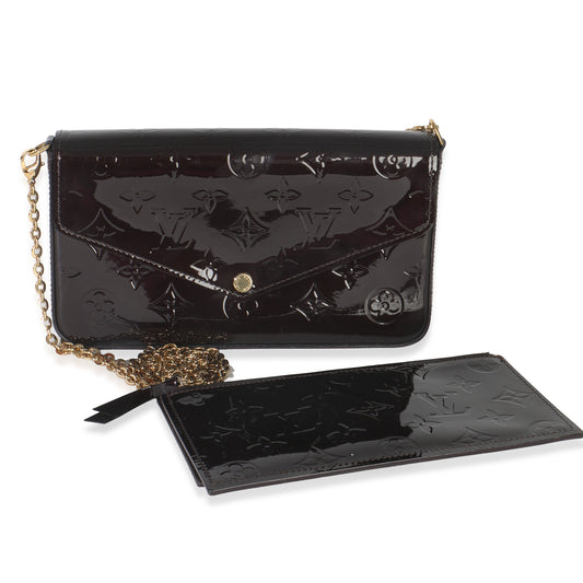 Louis Vuitton Amarante Monogram Vernis Pochette Felicie