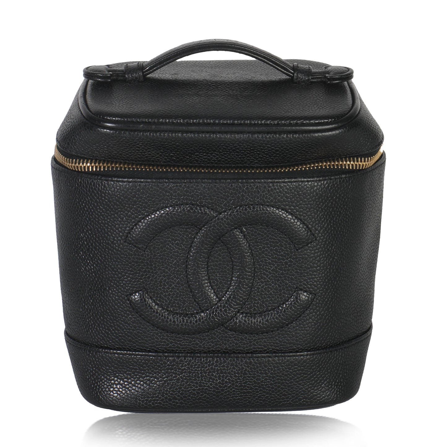 Chanel  Black Caviar CC Vanity Case