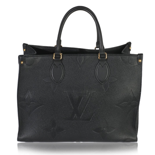 Louis Vuitton Black Giant Monogram Empreinte Onthego MM