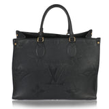 Louis Vuitton Black Giant Monogram Empreinte Onthego MM