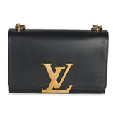 Louis Vuitton Black Calfskin Louise Clutch MM