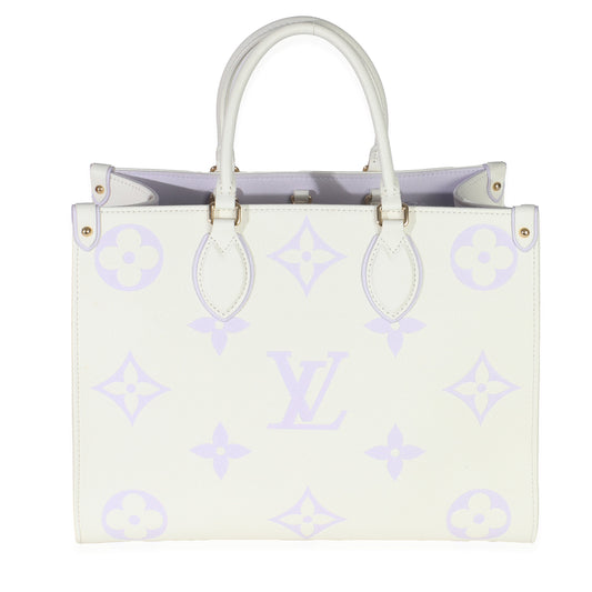 Louis Vuitton Latte Bubble Tea Empreinte Monogram Giant Onthego MM