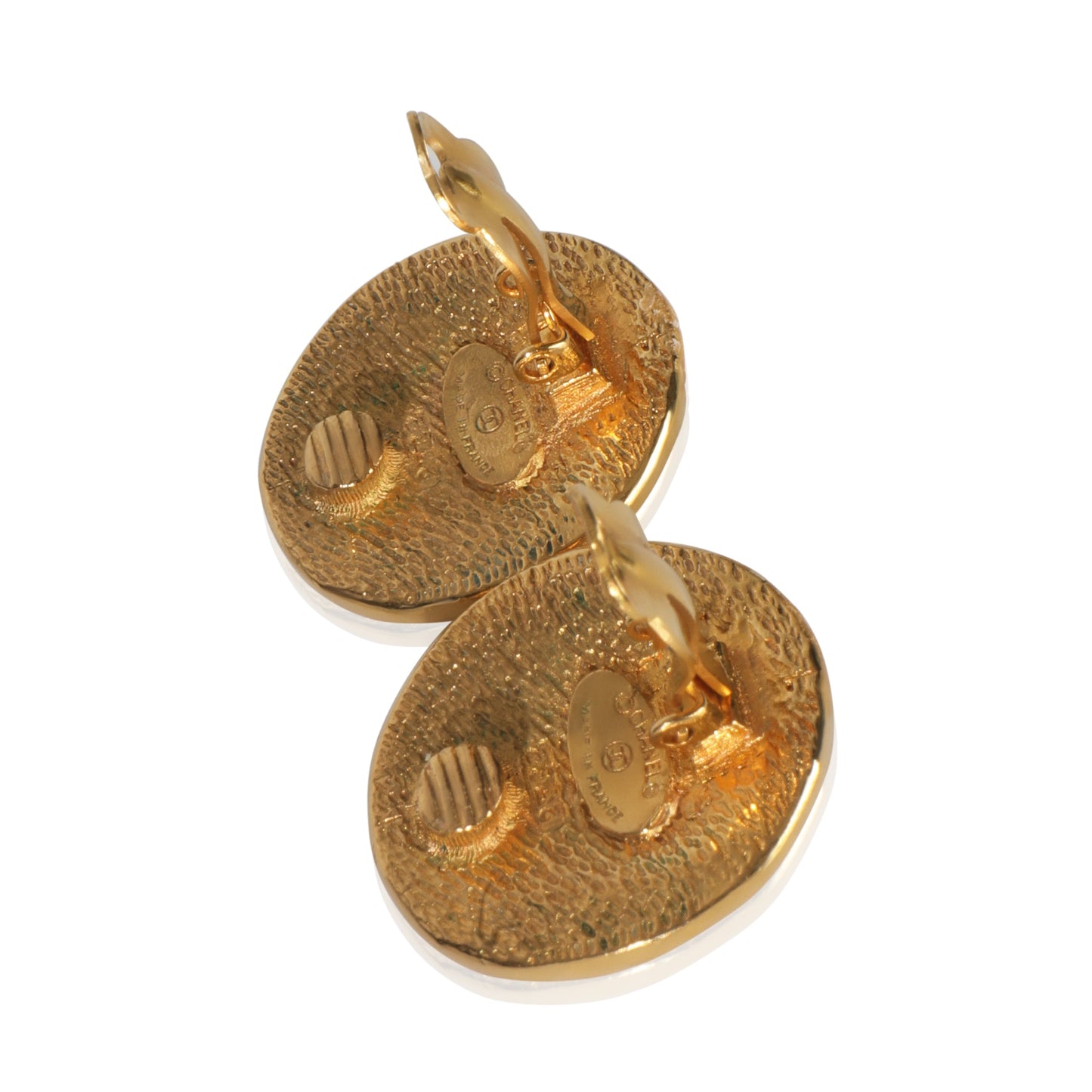 Chanel Gold-Plated   Rue Cambon Earrings
