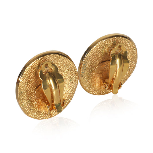 Chanel Gold-Plated   Rue Cambon Earrings