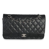 Chanel Black Quilted Lambskin Medium Classic Double Flap Bag