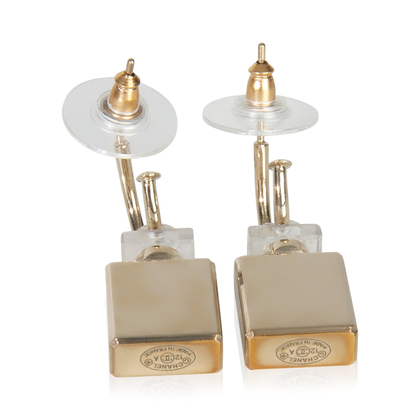 Chanel Gold-Plated  2012 No. 5 Perfume Earrings