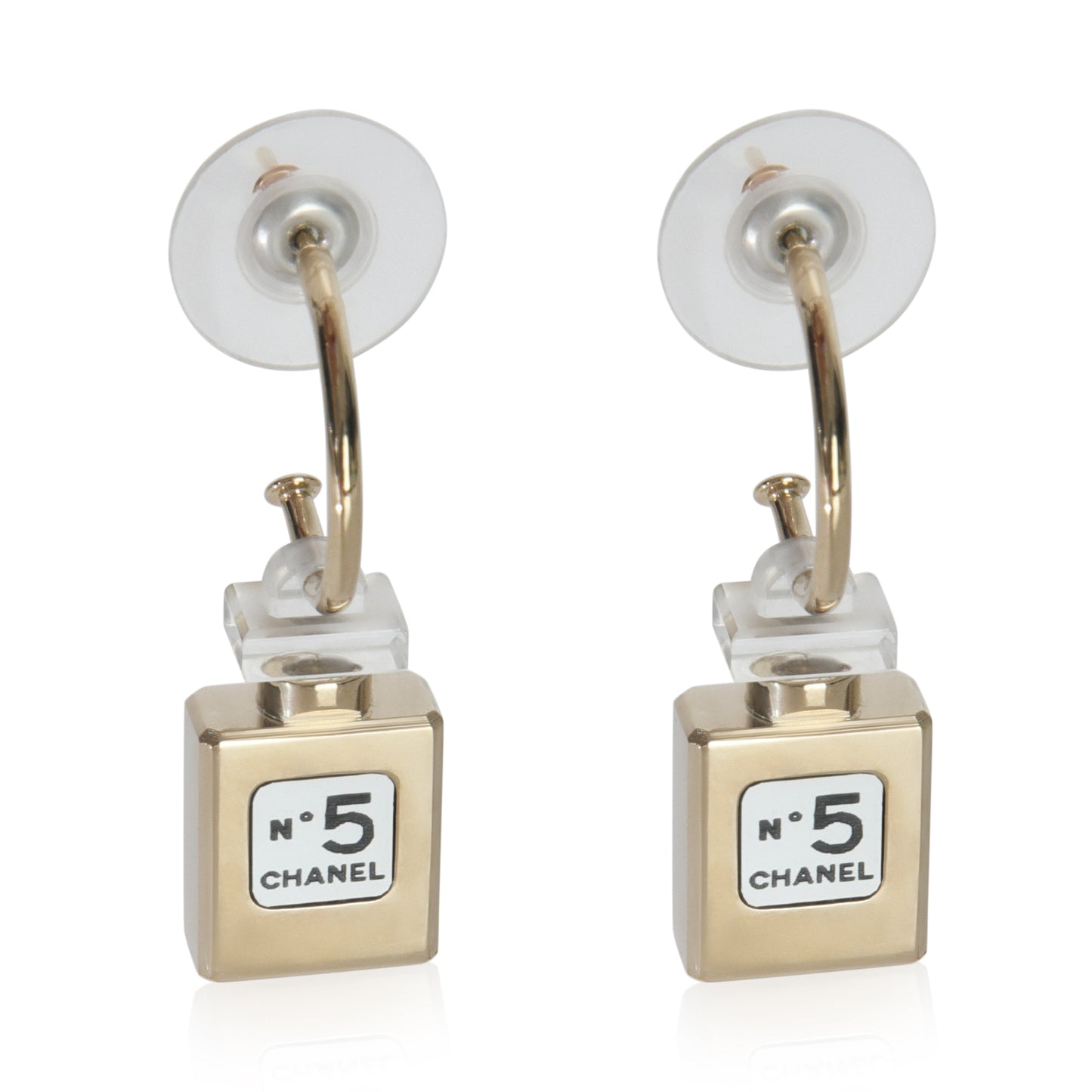 Chanel Gold-Plated  2012 No. 5 Perfume Earrings
