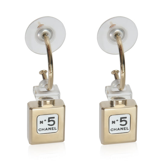 Chanel Gold-Plated  2012 No. 5 Perfume Earrings