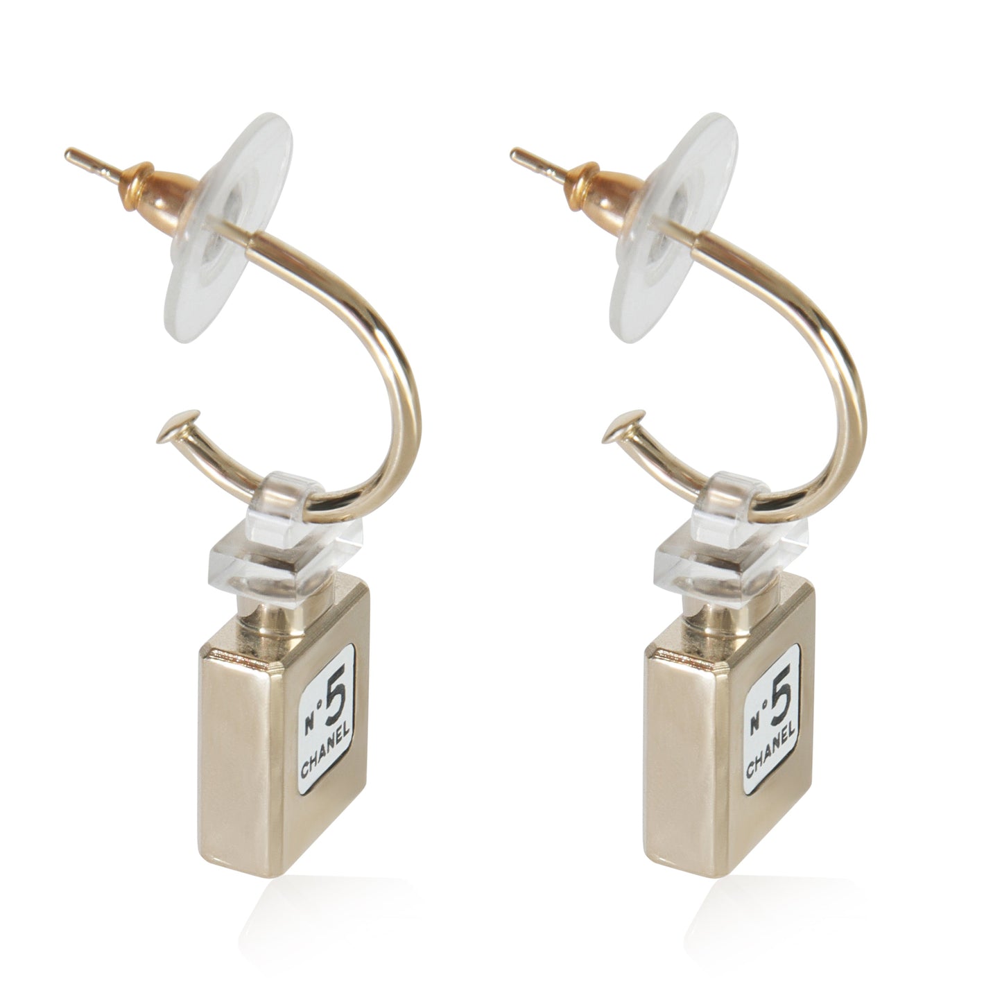 Chanel Gold-Plated  2012 No. 5 Perfume Earrings