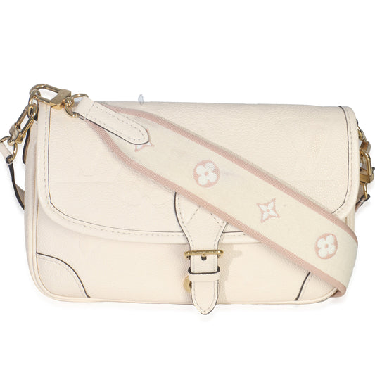 Louis Vuitton Cream Giant Monogram Empreinte Diane Bag