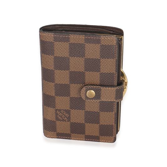 Louis Vuitton Damier Ebene Canvas French Purse Wallet