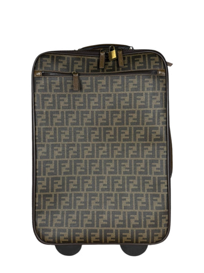 Fendi   Zucca Coated Roller Luggage
