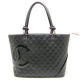 Chanel Large Tote Bag Cambon Line Calf Black