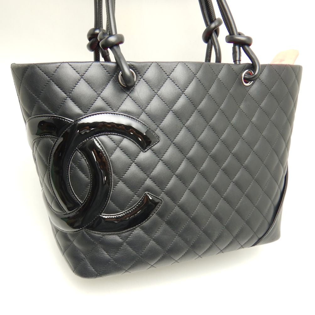 Chanel Large Tote Bag Cambon Line Calf Black
