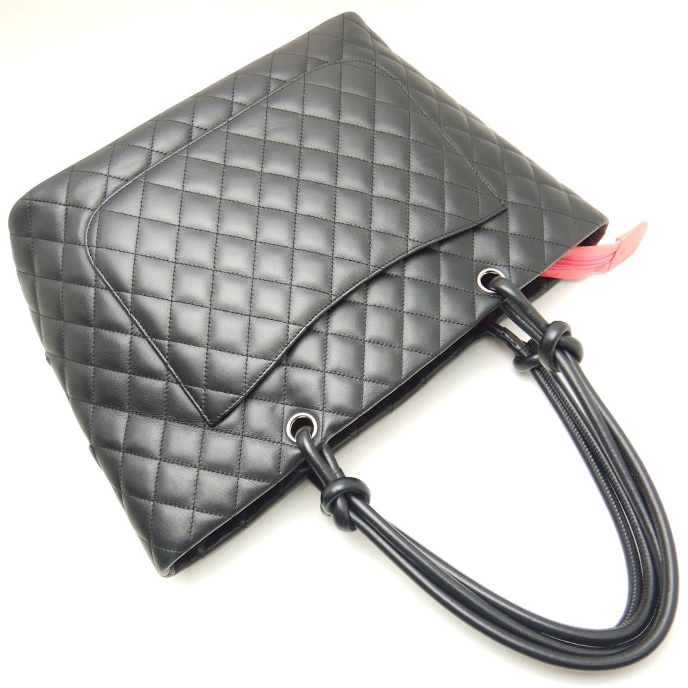 Chanel Large Tote Bag Cambon Line Calf Black