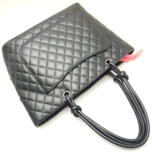 Chanel Large Tote Bag Cambon Line Calf Black