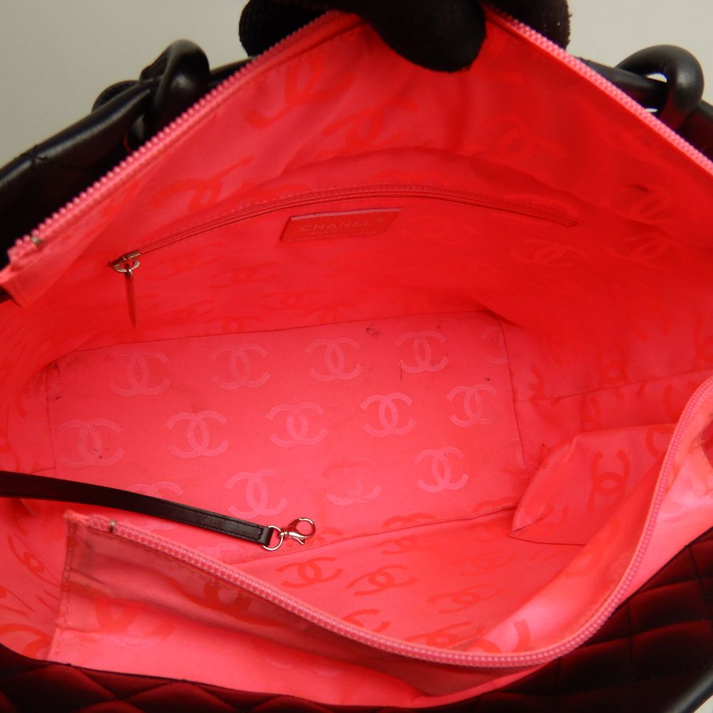 Chanel Large Tote Bag Cambon Line Calf Black