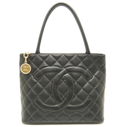 Chanel Reprint Tote Bag Matelasse Caviar Skin Black