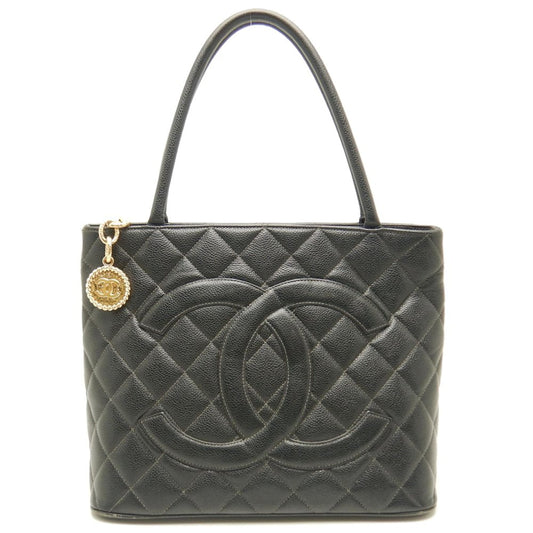 Chanel Reprint Tote Bag Matelasse Caviar Skin Black