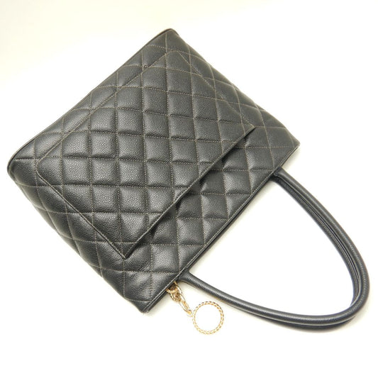 Chanel Reprint Tote Bag Matelasse Caviar Skin Black