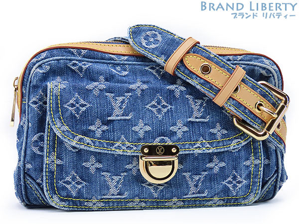 Louis Vuitton Monogram Denim Casual Waist Pouch Bum Bag