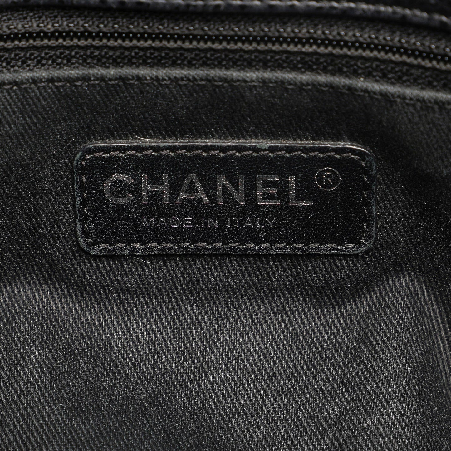 Black Chanel CC Caviar Tote Bag