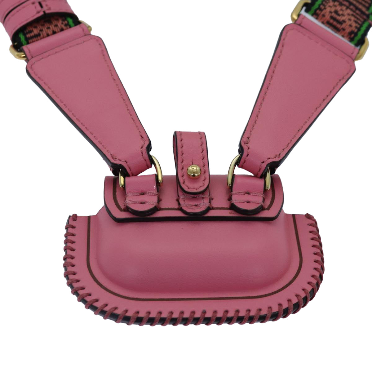 Fendi Baguette  Leather Clutch Bag