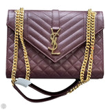 Yves Saint Laurent, Size: Medium Maroon