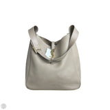 Yves Saint Laurent Large Tan Leather Hobo Shoulder Bag (Le 5 à 7)