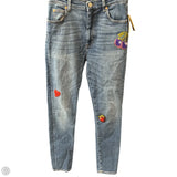 Jeans Luxury Designer By Gucci In Blue, Size: 4