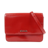 PRADA Saffiano Leather 2Way Mini Shoulder Bag Clutch Bag Red BT1031